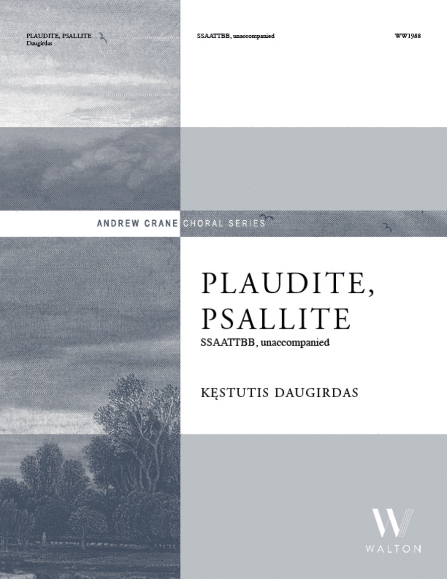 Plaudite, Psallite SSAATTBB scores gallery preview page 1