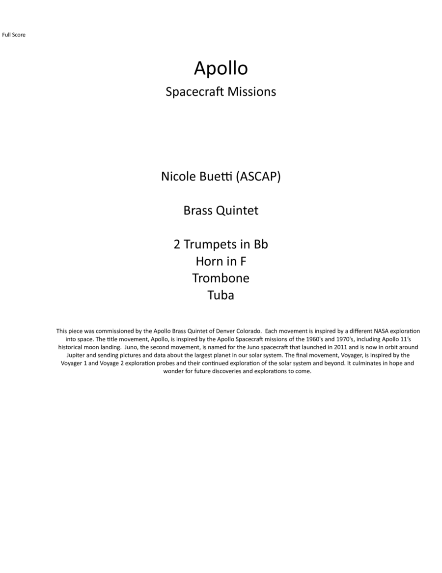 Apollo Trumpet scores gallery preview page 1