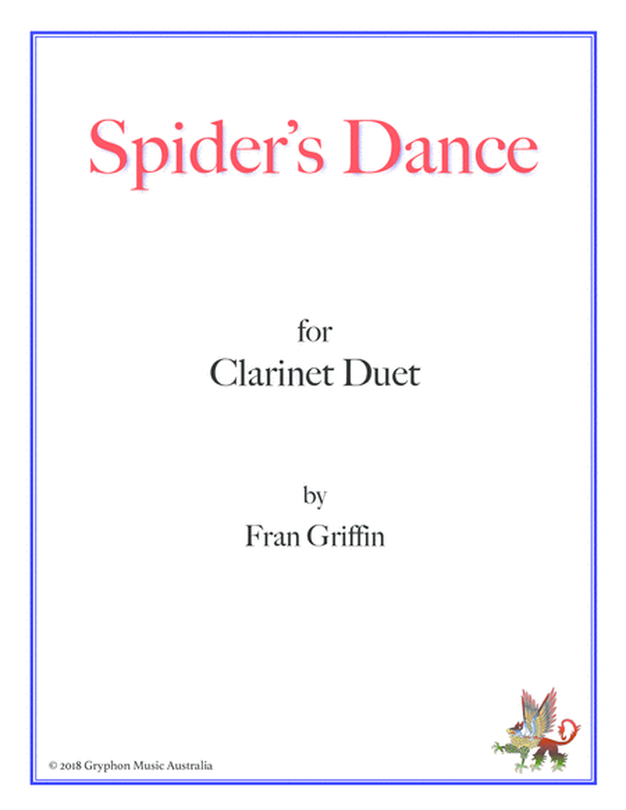 Spider's Dance for clarinet duet image number null