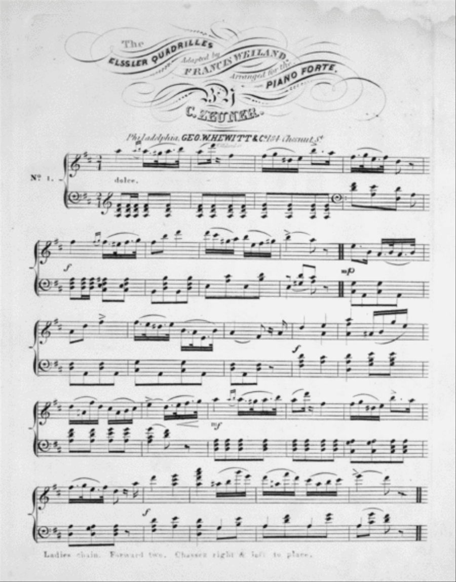 Elssler Quadrilles, No. 2. Piano Solo scores gallery preview page 2