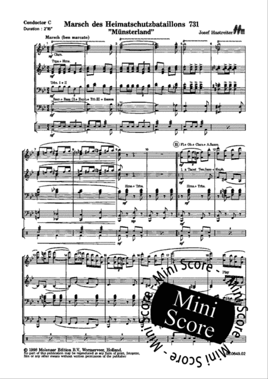 Munsterland Concert Band scores gallery preview page 18