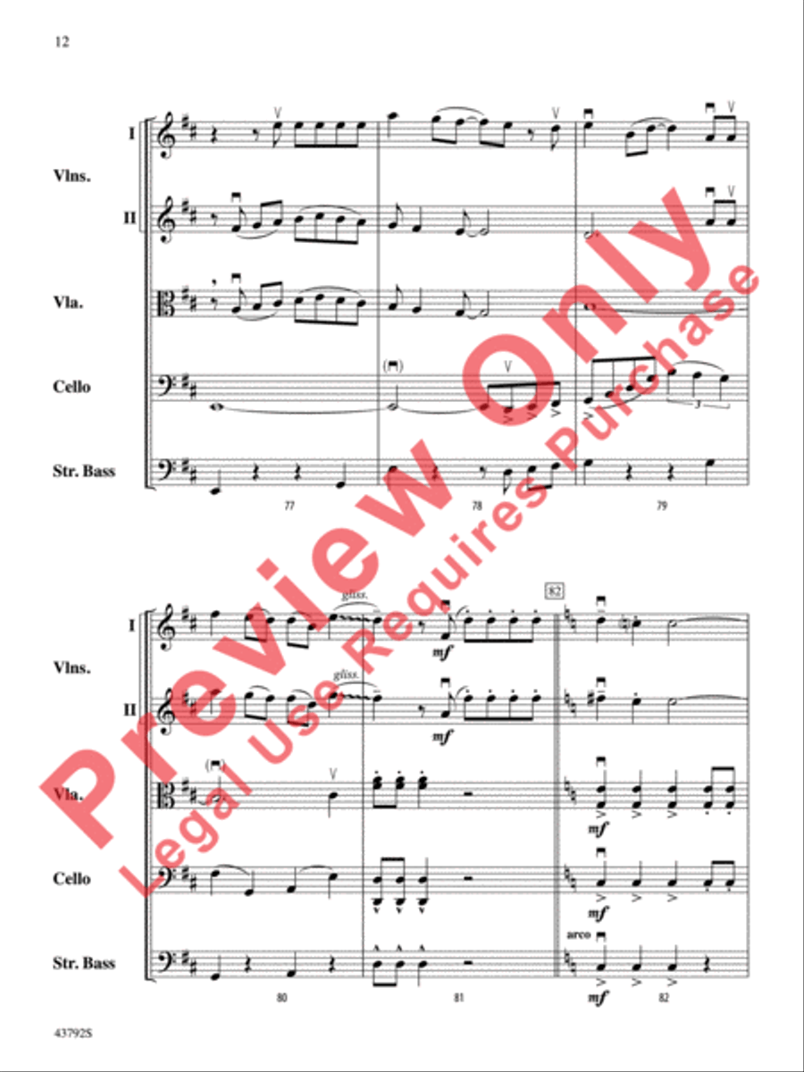 I Don't Want to Miss a Thing String Orchestra scores gallery preview page 13