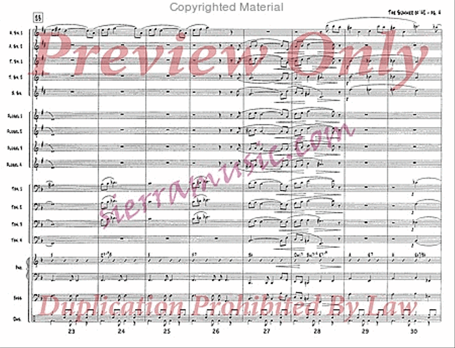 Theme from the Summer of '42 Jazz Ensemble scores gallery preview page 5