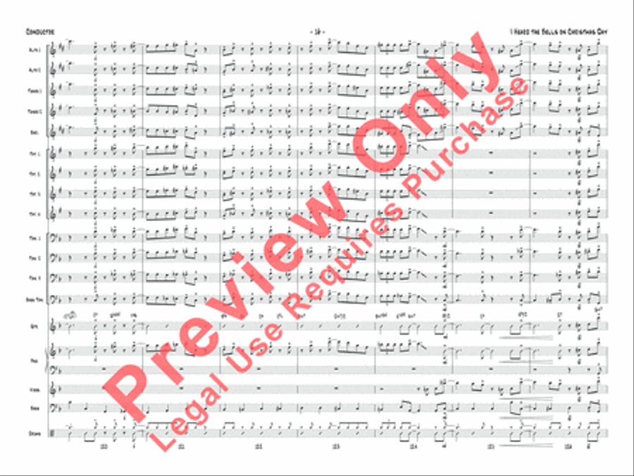I Heard the Bells on Christmas Day Jazz Ensemble scores gallery preview page 17