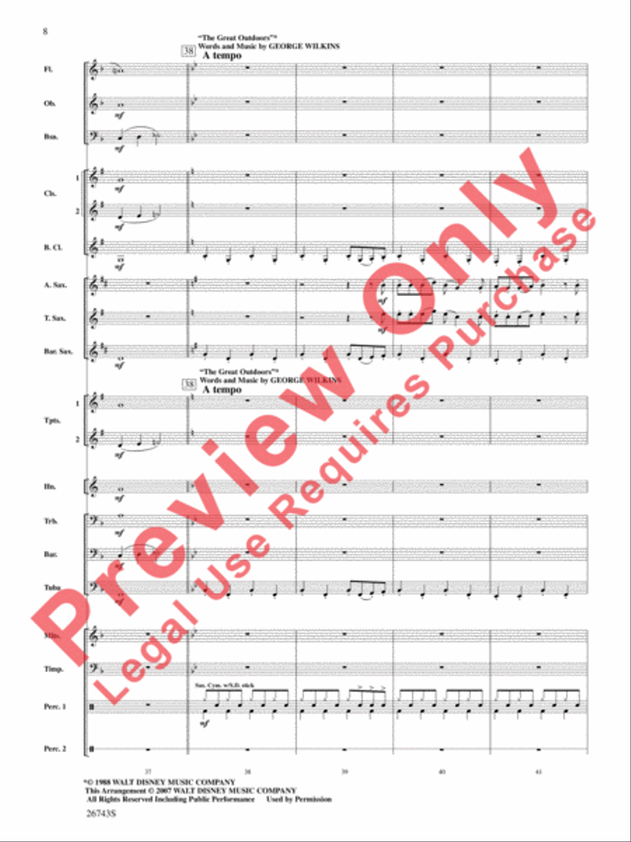 A Day at Disneyland Concert Band scores gallery preview page 9