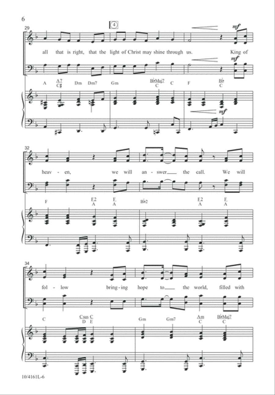 Hear the Call of the Kingdom 4-Part scores gallery preview page 7