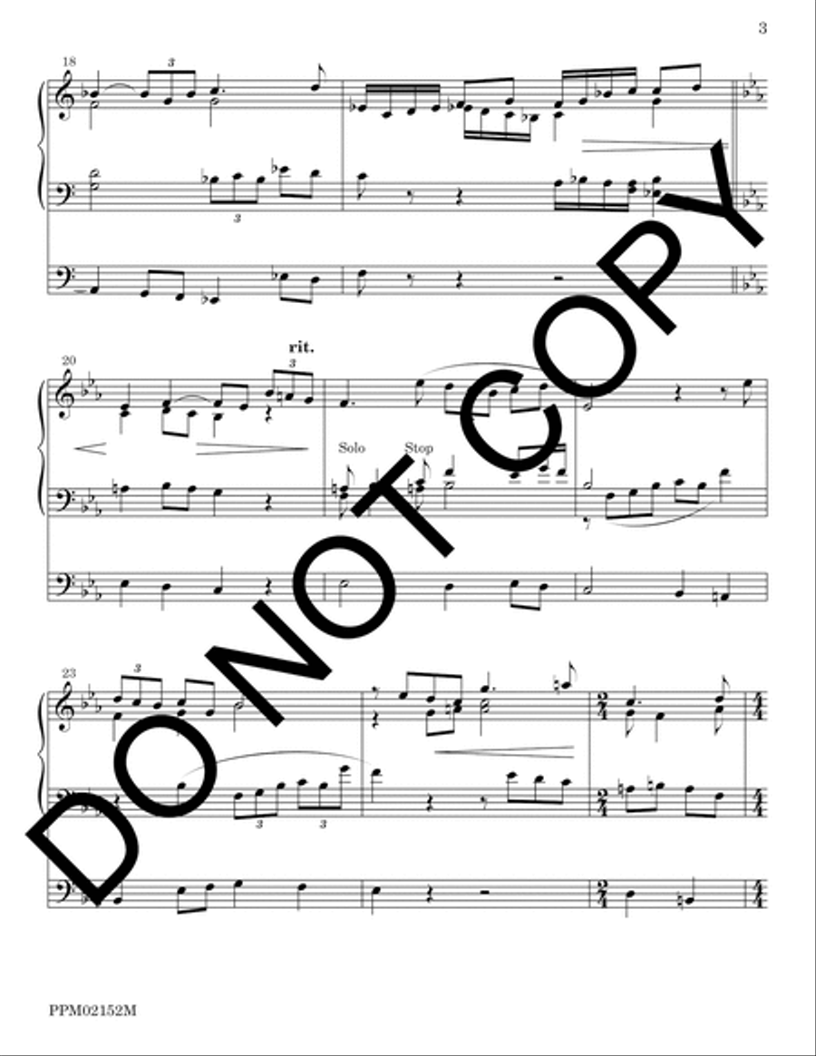 Solemn Entrance Organ scores gallery preview page 3