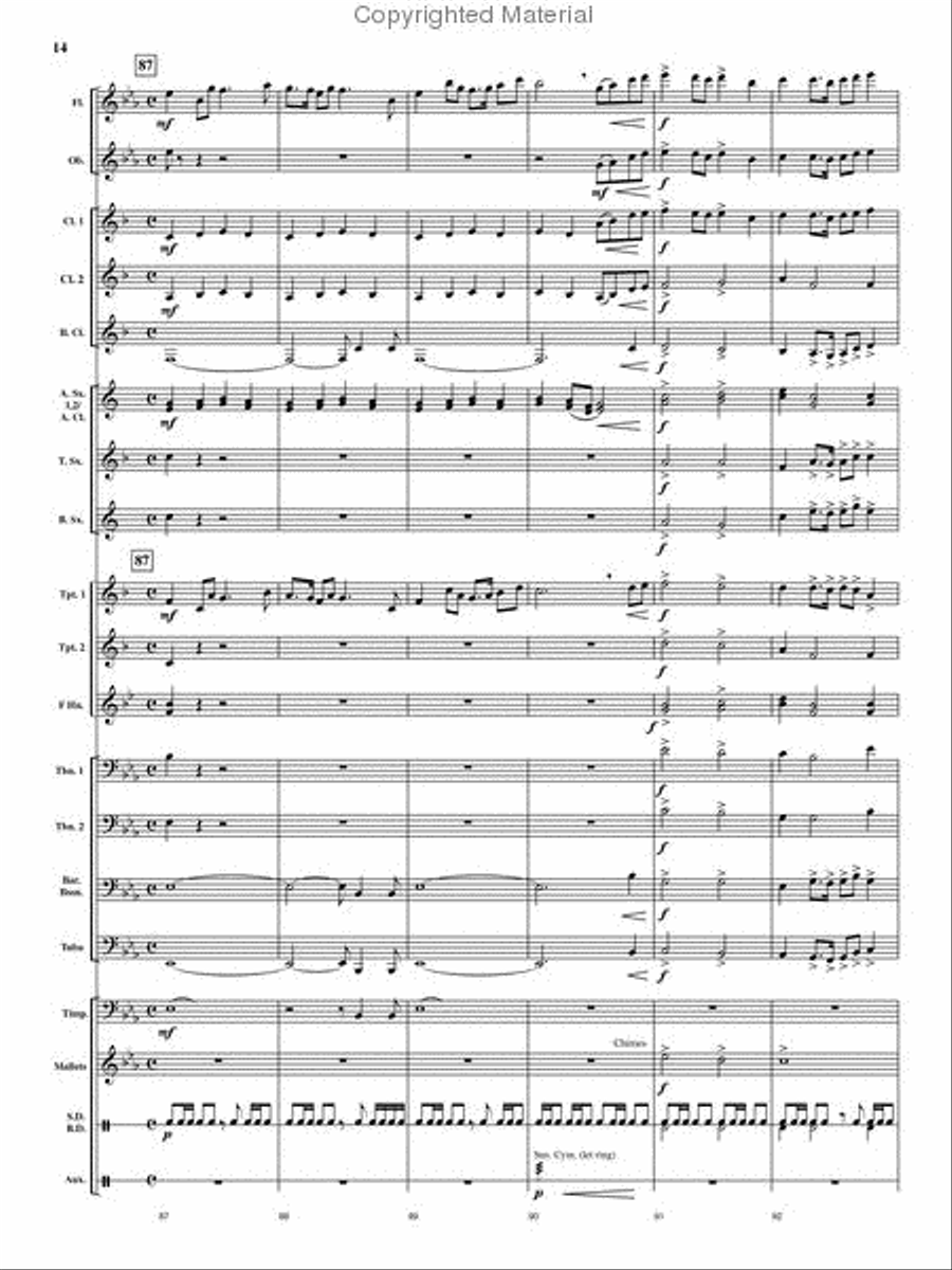 Cedar Creek Sketches Cedar Creek Sketches Concert Band scores gallery preview page 13