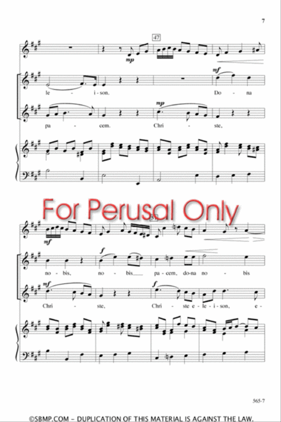 Mozart's Adagio - SA Octavo SA scores gallery preview page 3