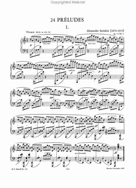 24 Preludes Op. 11