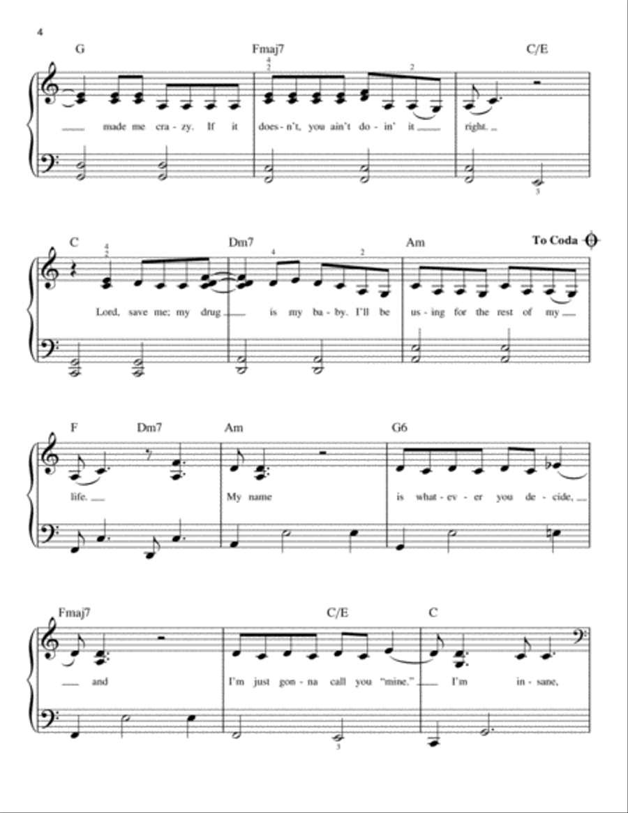 Don't Blame Me Easy Piano scores gallery preview page 4