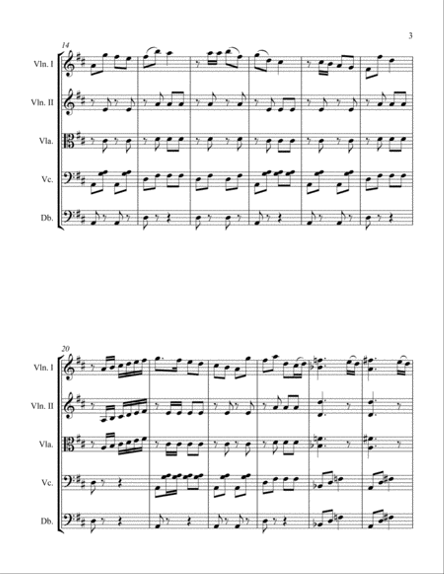 Look Out Quick-Step String Orchestra scores gallery preview page 3