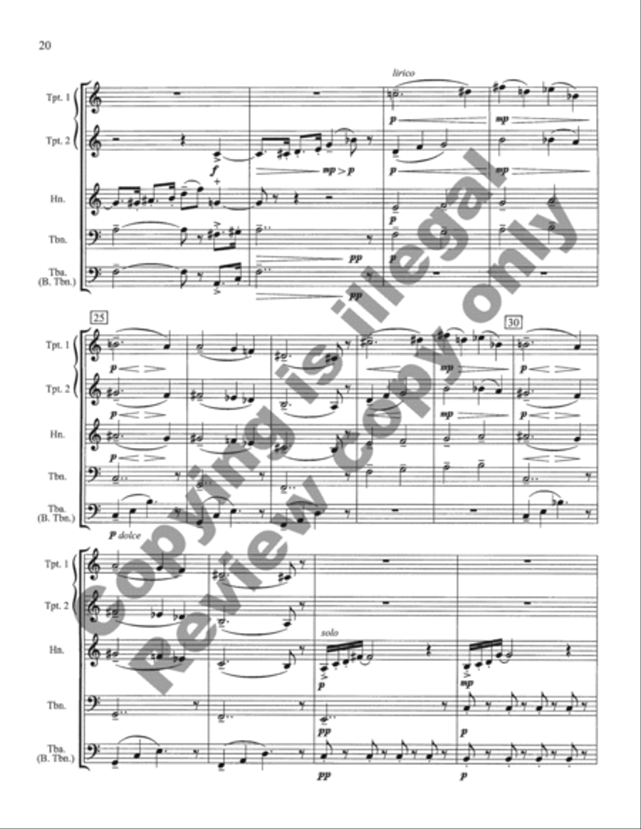 Inaugural Marches Inaugural Marches Brass Quintet scores gallery preview page 17