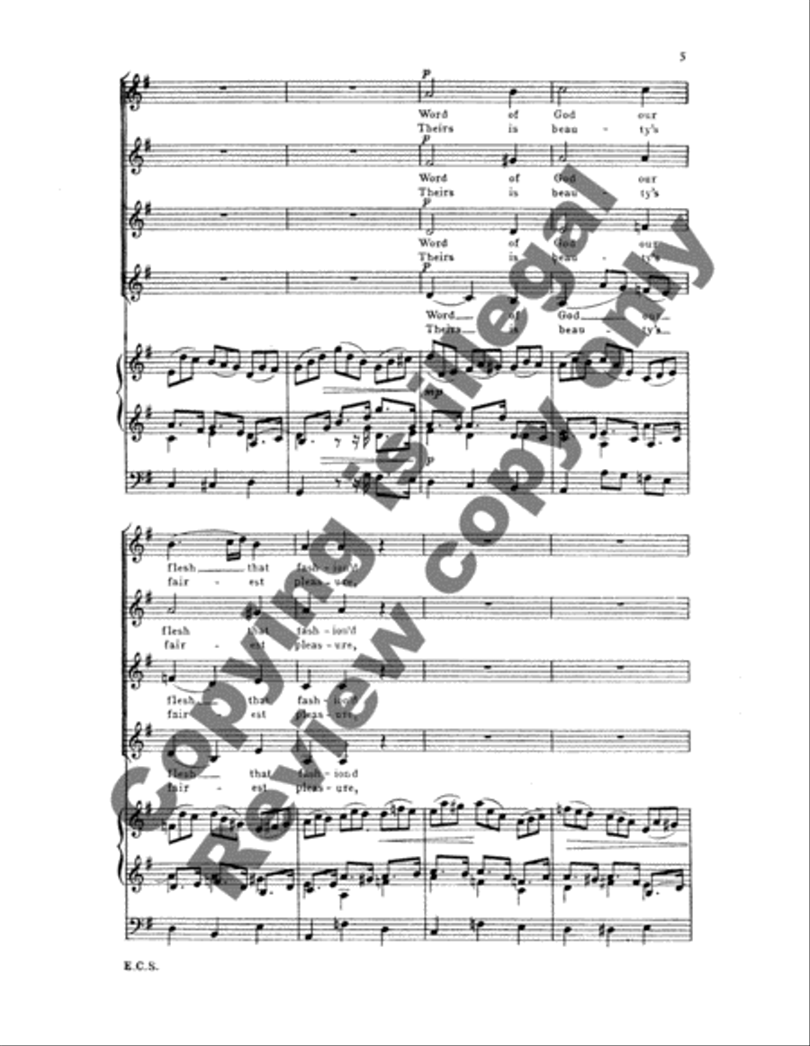 Jesu, joy of man's desiring (BWV 147) SSAA scores gallery preview page 5