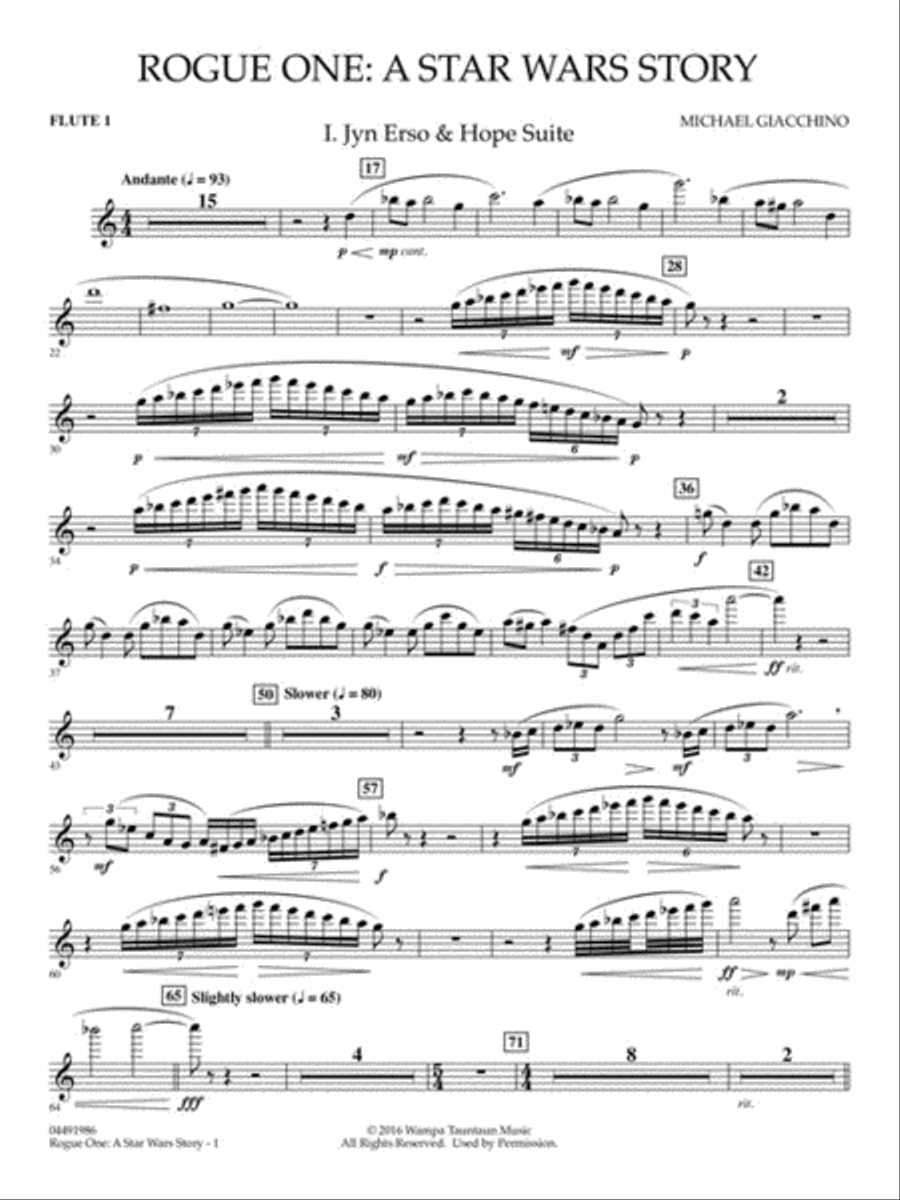 Rogue One: A Star Wars Story Full Orchestra scores gallery preview page 4