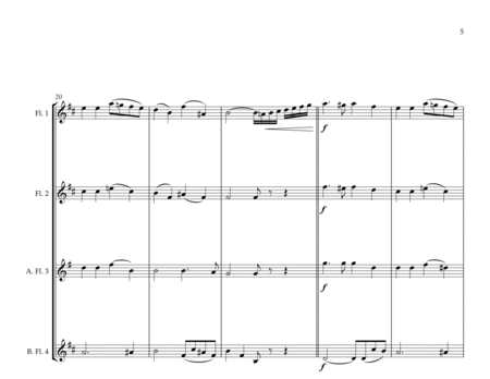 Ukrainian National Anthem for Flute Quartet MFAO World National Anthem Series image number null