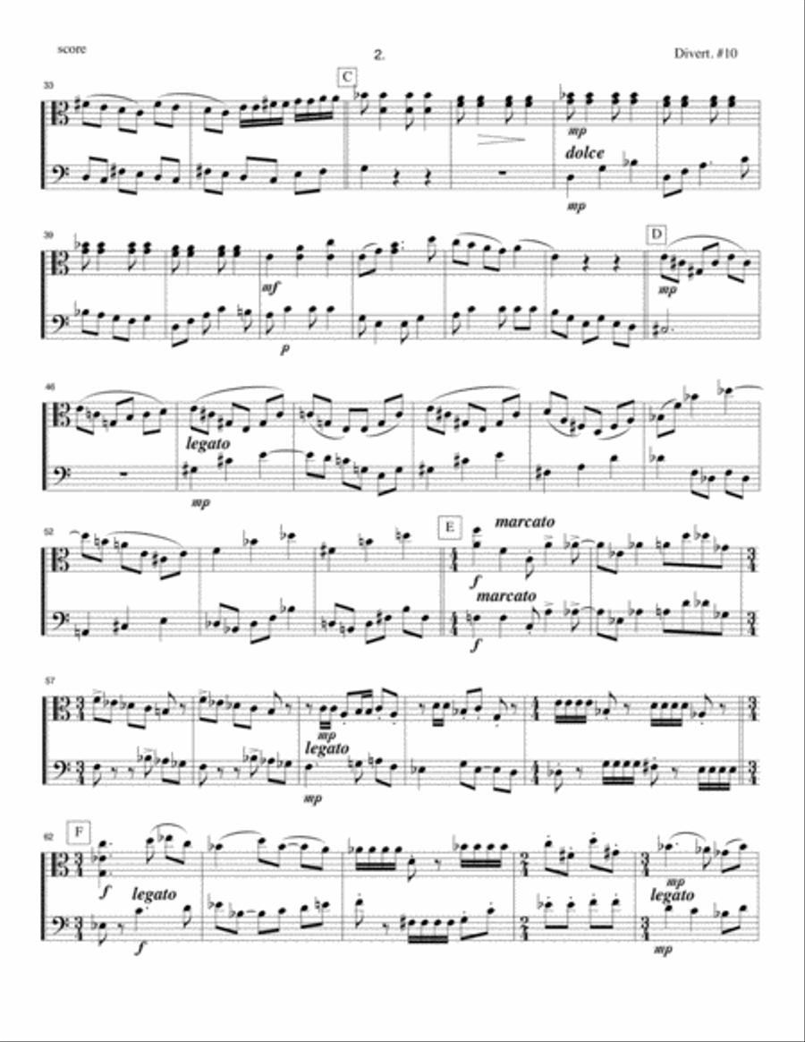 Divertimento #10, opus 269 Small Ensemble scores gallery preview page 3