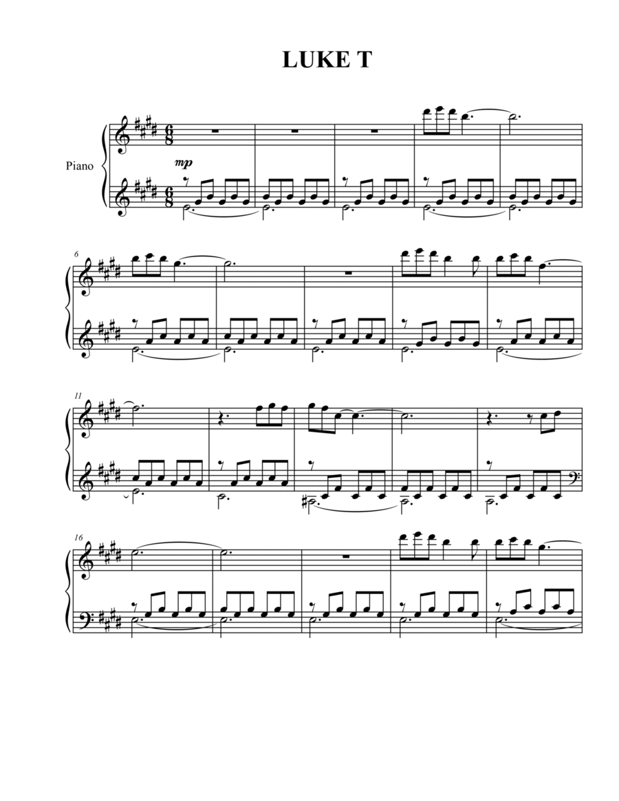 Reflections Reflections Easy Piano scores gallery preview page 1