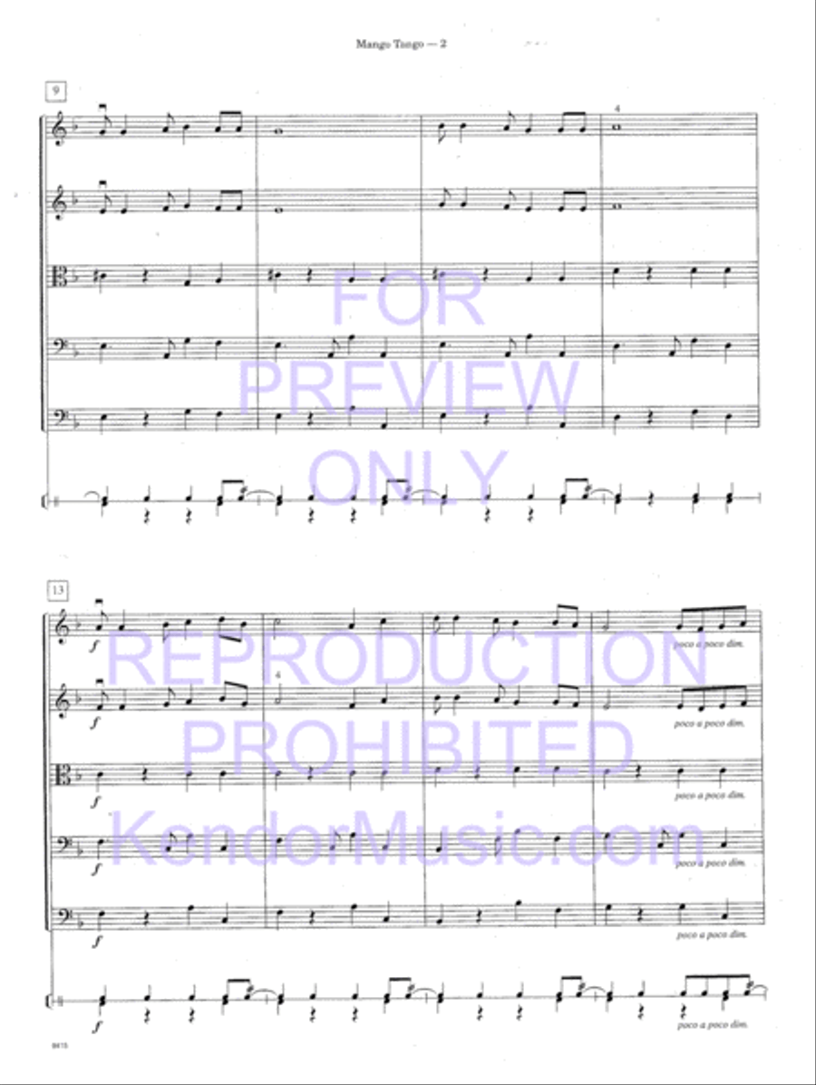 Mango Tango (Full Score) Mango Tango (Full Score) String Orchestra scores gallery preview page 5
