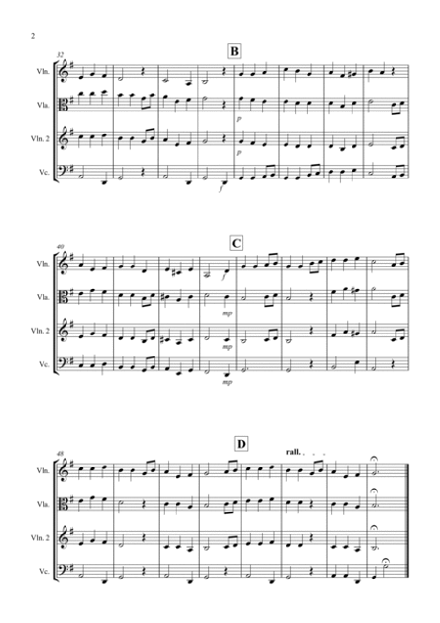 Away in a Manger for String Trio String Trio scores gallery preview page 2