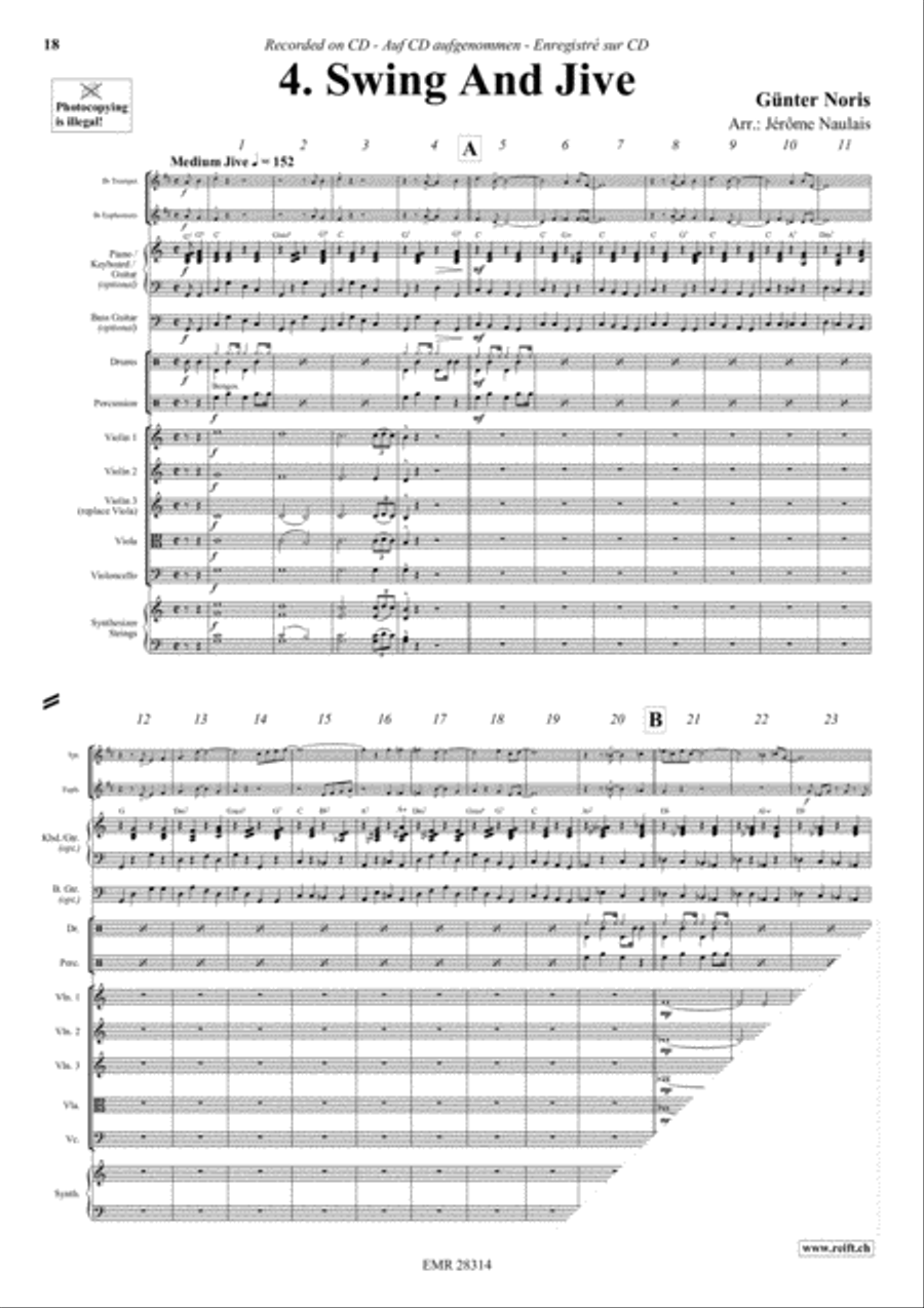 Let's Dance Volume 5 Brass Ensemble scores gallery preview page 6