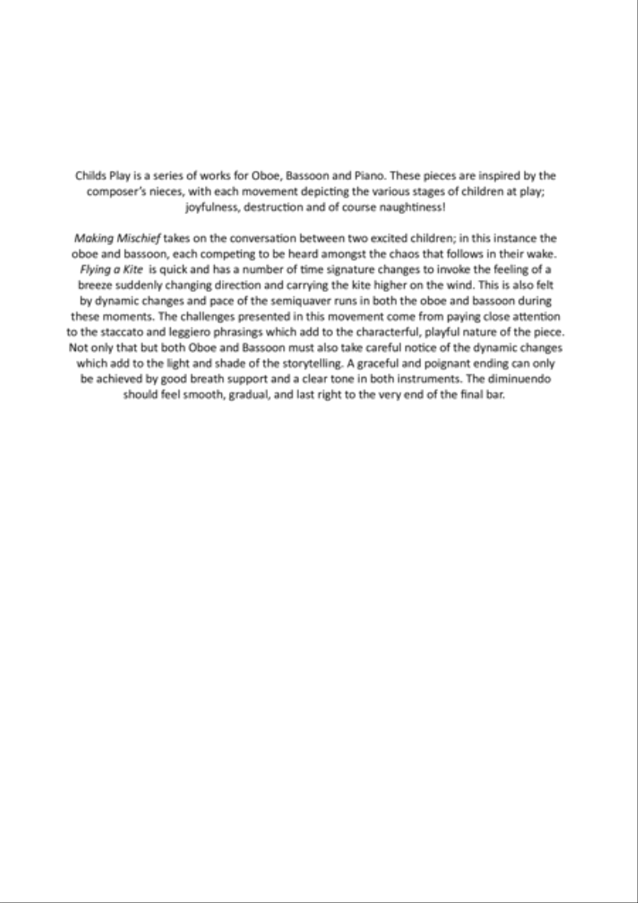 Child's Play Bassoon scores gallery preview page 2