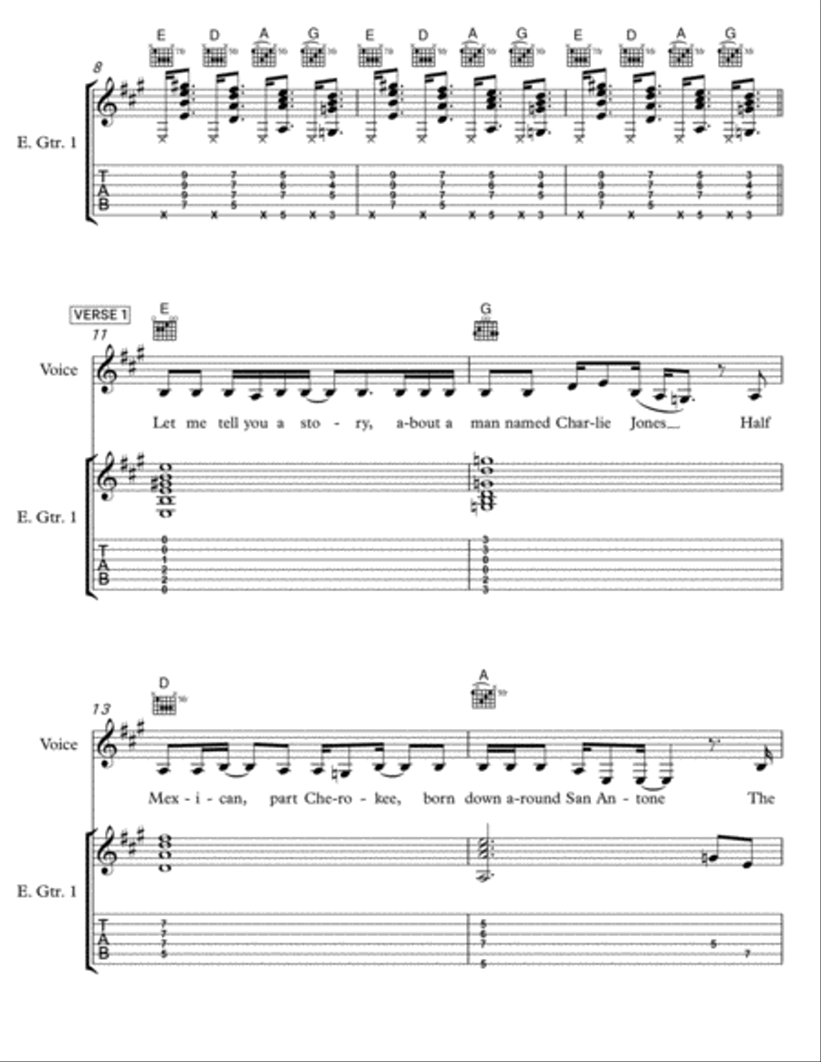 Legend of Charlie Jones Electric Guitar scores gallery preview page 2