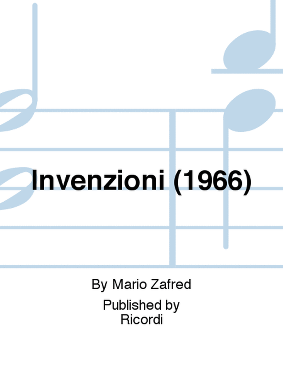 Invenzioni (1966)