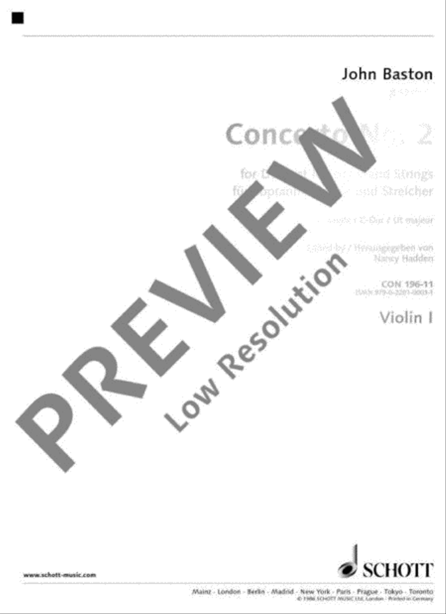 Concerto No. 2 C Major Concerto No. 2 C Major Violin scores gallery preview page 2