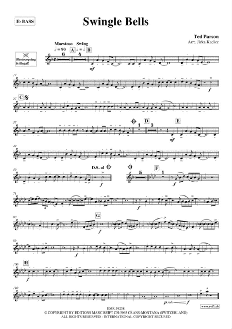 Swingle Bells Piano Accompaniment scores gallery preview page 2