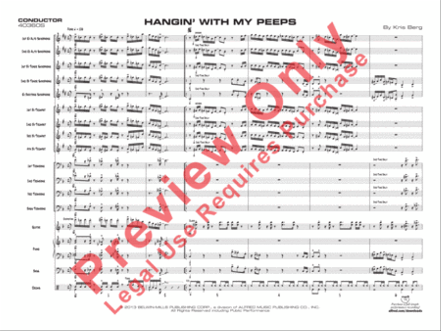 Hangin' with My Peeps Hangin' with My Peeps Jazz Ensemble scores gallery preview page 2