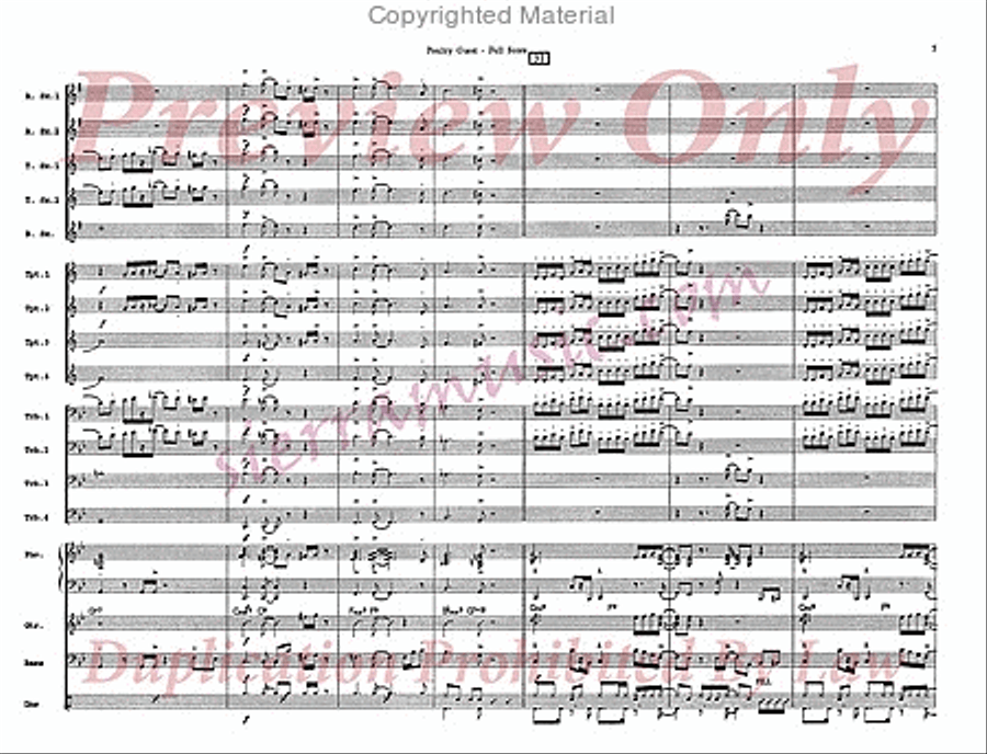 Poultry Guest Poultry Guest Big Band scores gallery preview page 6
