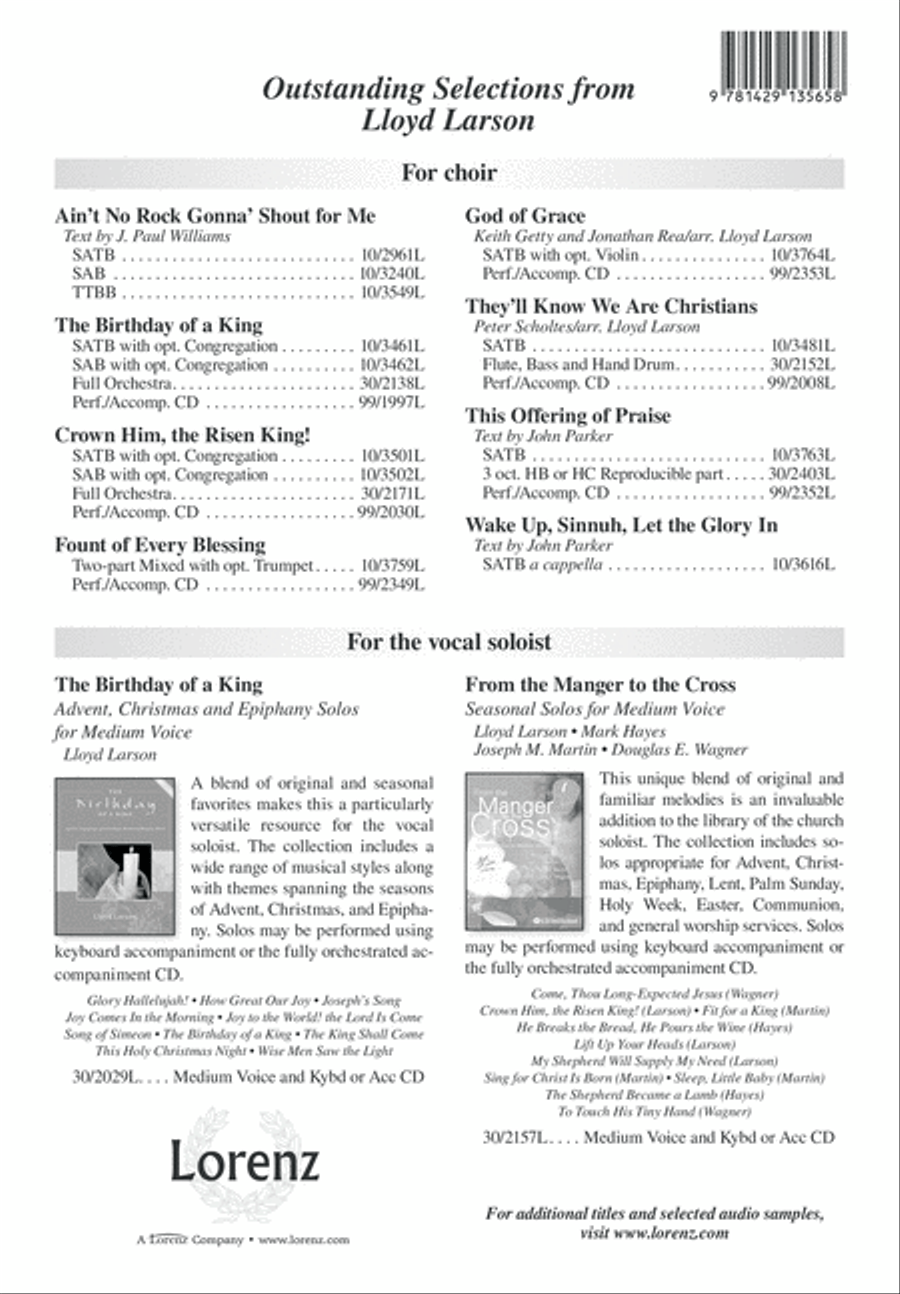 Let Us Break Bread Together 4-Part scores gallery preview page 8