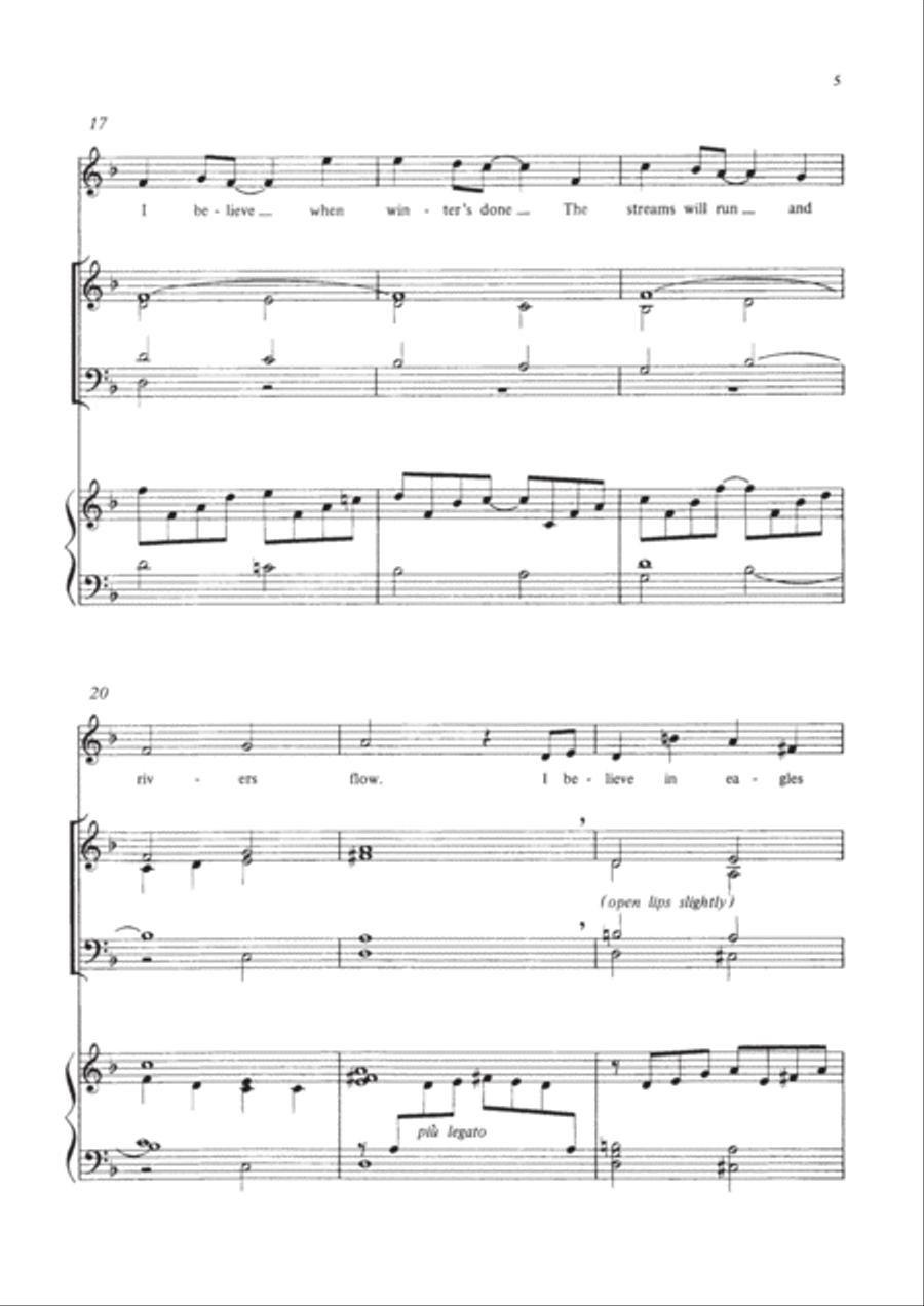 I believe in springtime 4-Part scores gallery preview page 4