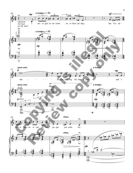 Josephine: A Monodrama in One Scene (Piano/Vocal Score)