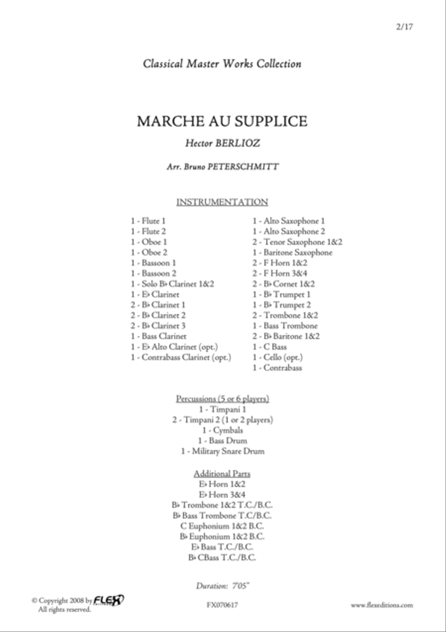 Marche au supplice 4th movement from Symphonie Fantastique Concert Band scores gallery preview page 2