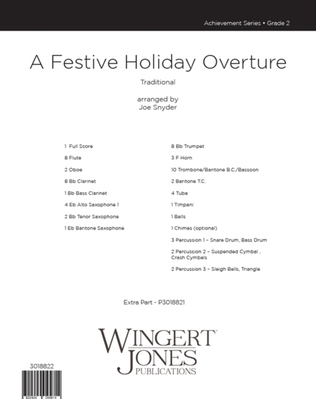 Book cover for A Festive Holiday Overture - Full Score
