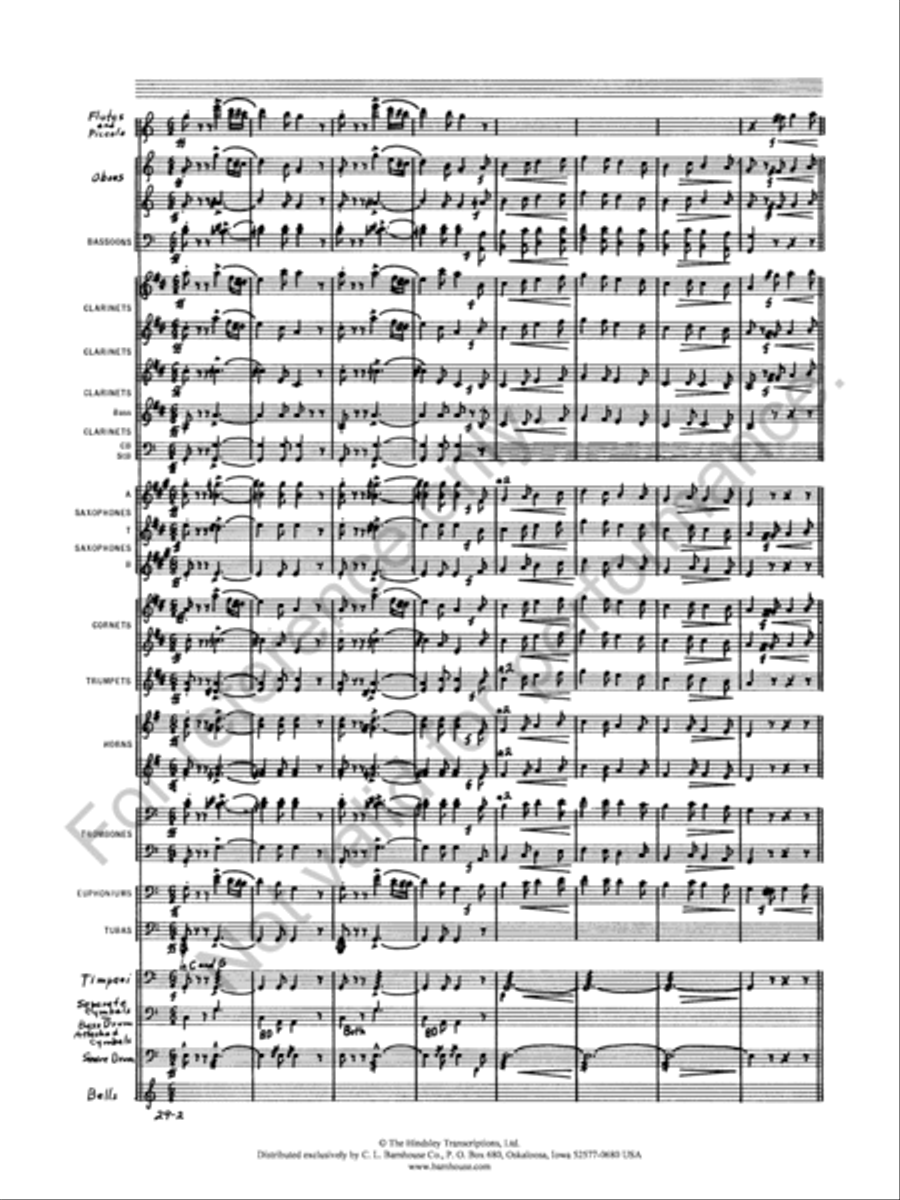 Semper Fidelis Concert Band scores gallery preview page 4