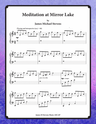 Book cover for Meditation at Mirror Lake