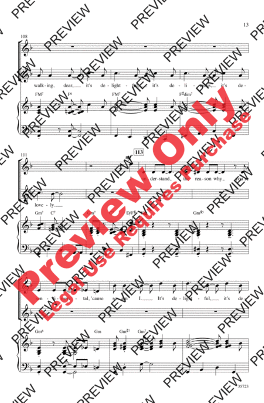 Let's Fall in Love Let's Fall in Love Women's Choir scores gallery preview page 13