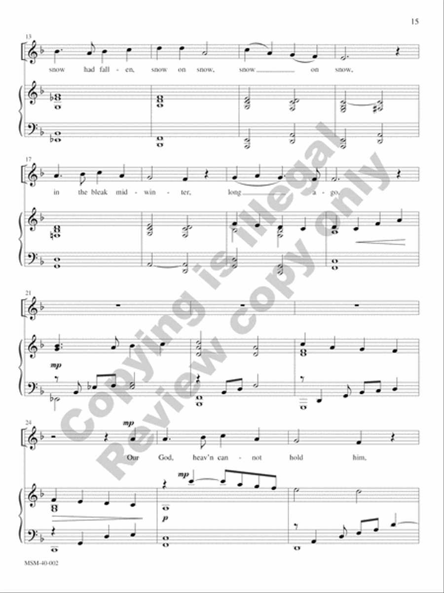 Seasons and Celebrations (Winter) Medium Voice scores gallery preview page 9