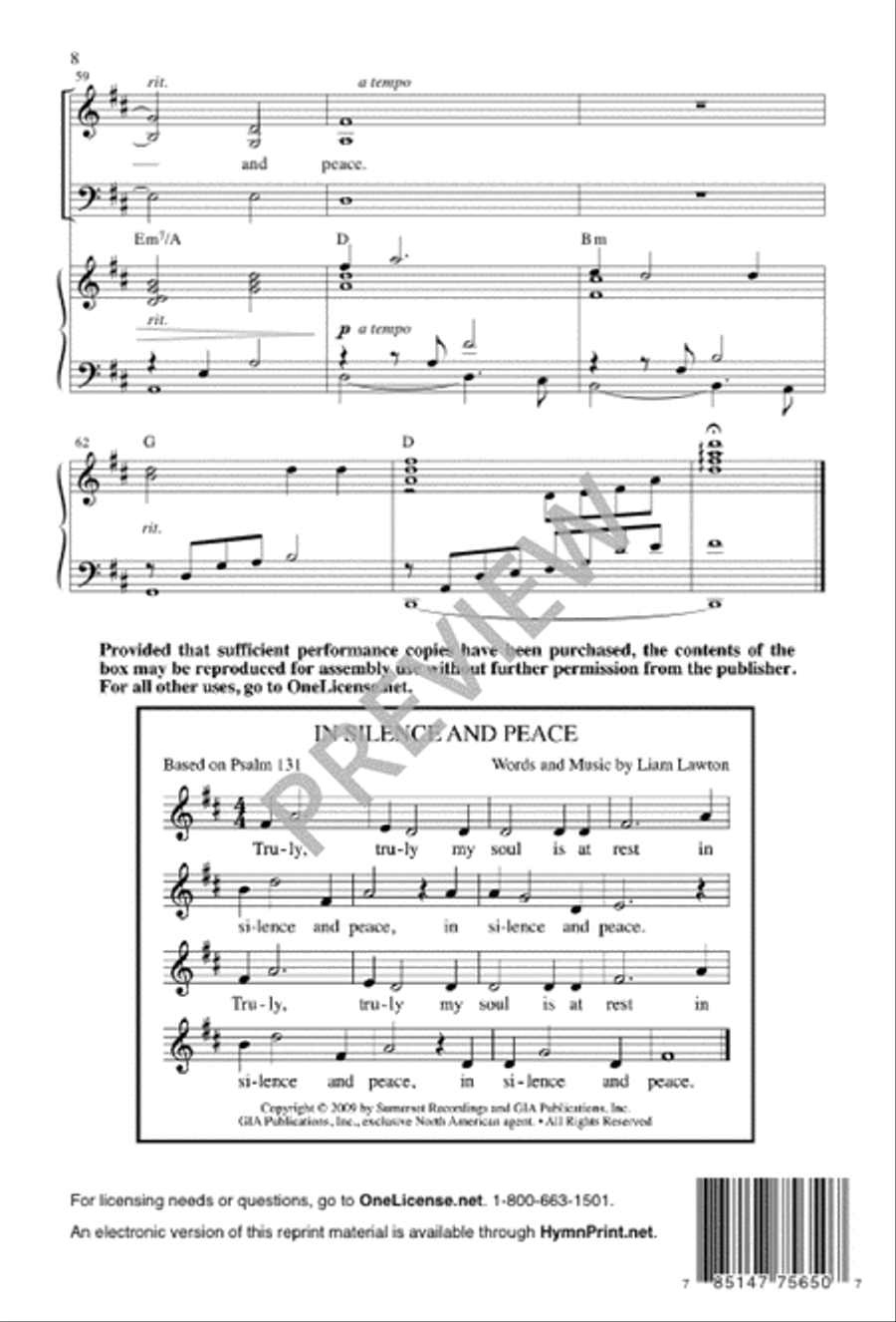 In Silence and Peace In Silence and Peace 3-Part scores gallery preview page 8