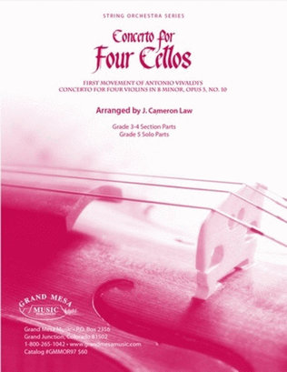 Concerto For Four Cellos So4 Sc/Pts