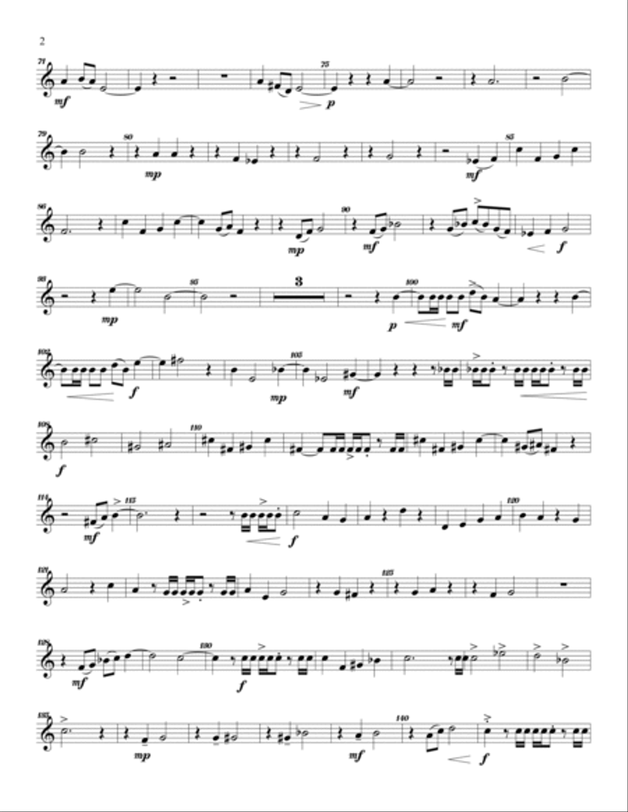 Southwest Five Set of Parts Brass Ensemble scores gallery preview page 5
