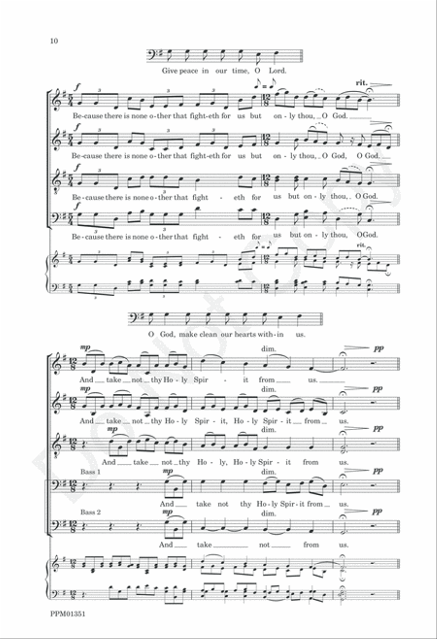 Preces and Responses Westminster Abbey Divisi scores gallery preview page 13
