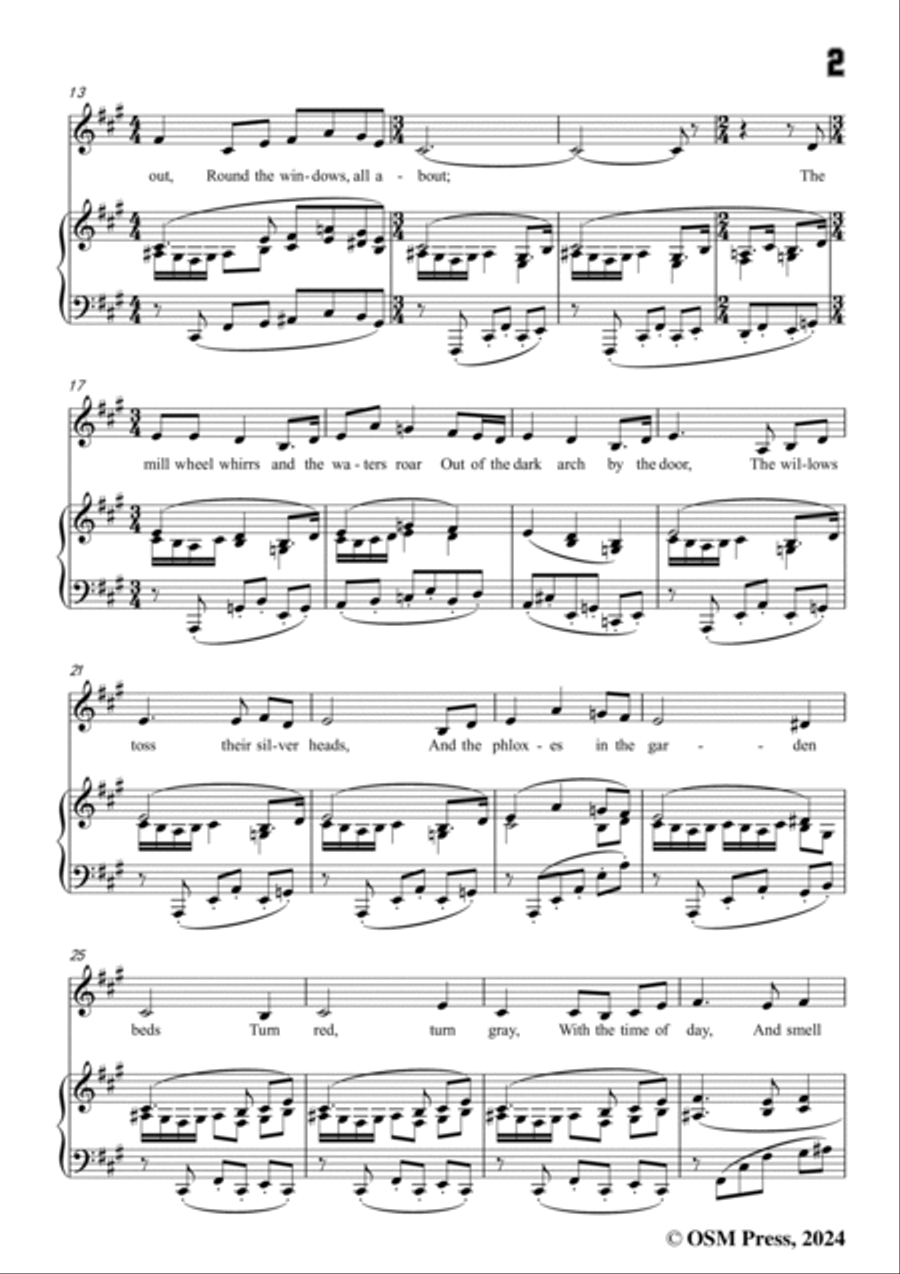 Vaughan Williams-The Water Mill(1925),,in A Major Voice scores gallery preview page 3