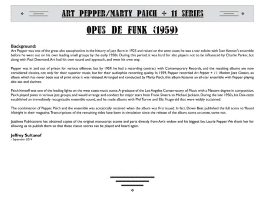 Opus De Funk Opus De Funk Big Band scores gallery preview page 3