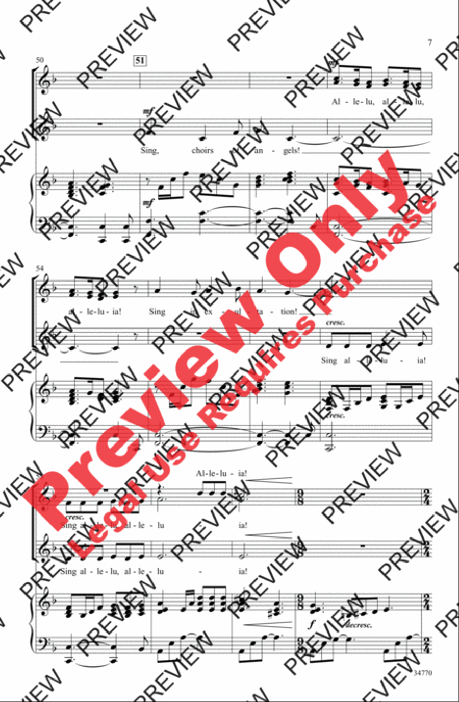 Angels' Gloria Angels' Gloria Women's Choir scores gallery preview page 7