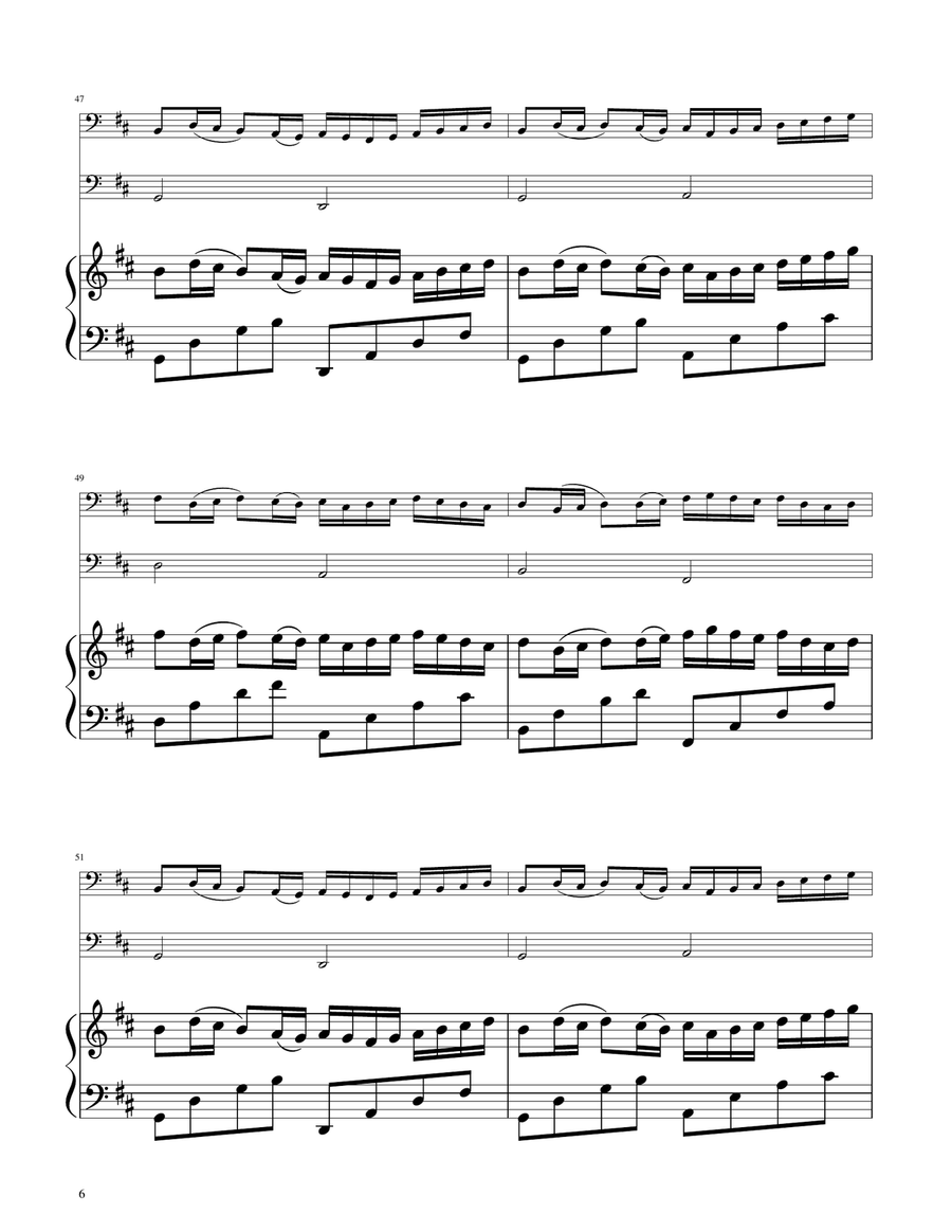 Canon in D - Cello Duet String Duet scores gallery preview page 6