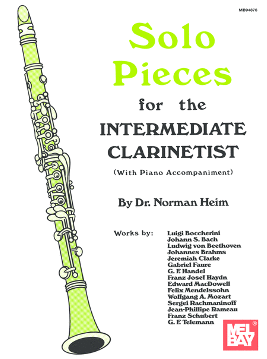 Solo Pieces for the Intermediate Clarinetist Clarinet scores gallery preview page 1